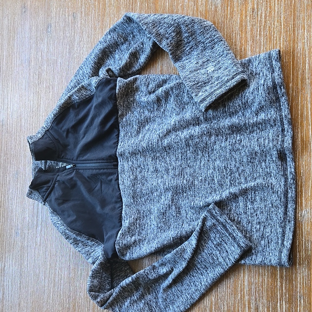All In Motion Boys 10-12 Grey Active Pullover Sweater Sweatshirt Charcoal Black